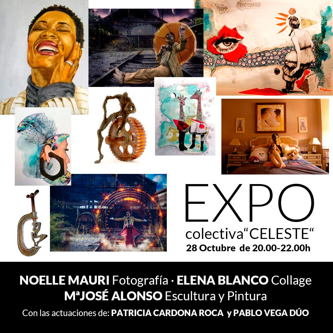 Exposición de arte colectiva CELESTE en Madrid en El Sitio S
